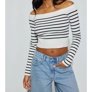 Off Shoulder Long Sleeve Top
